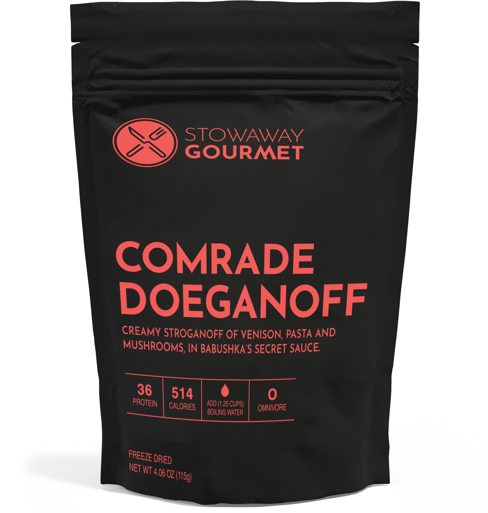 Comrade Doeganoff by Stowaway Gourmet — freeze-dried backpacking meal
