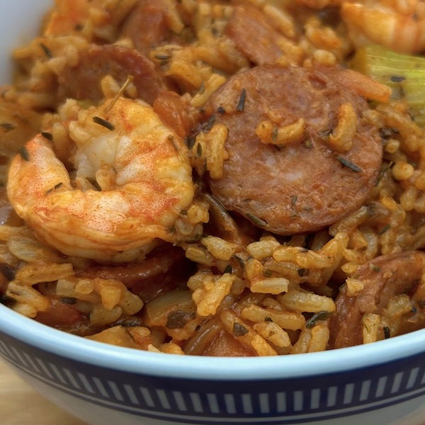 Andouille And Shrimp Jambalaya - Stowaway Gourmet