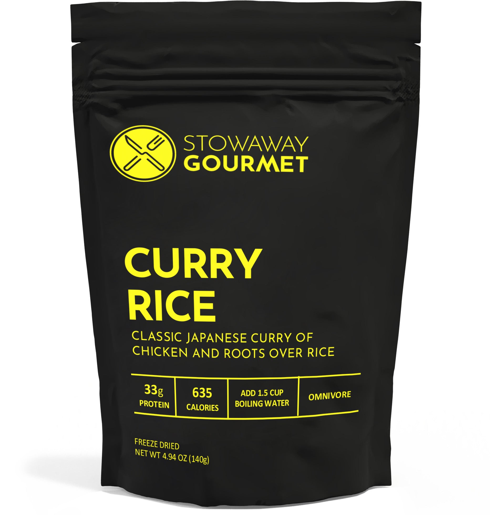 Curry Rice by Stowaway Gourmet — freeze-dried backpacking meal