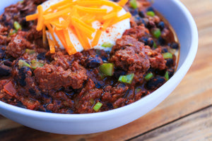 Bison Beer Black Bean Chili