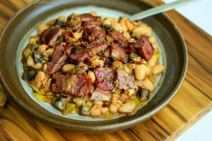 Wild Boar Bacon Bean Stew