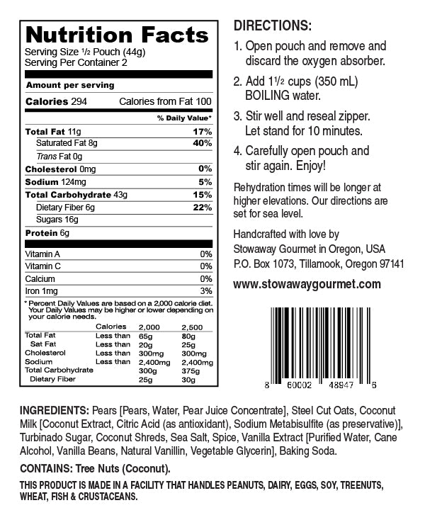 Spiced Creamy Oatmeal with Pear